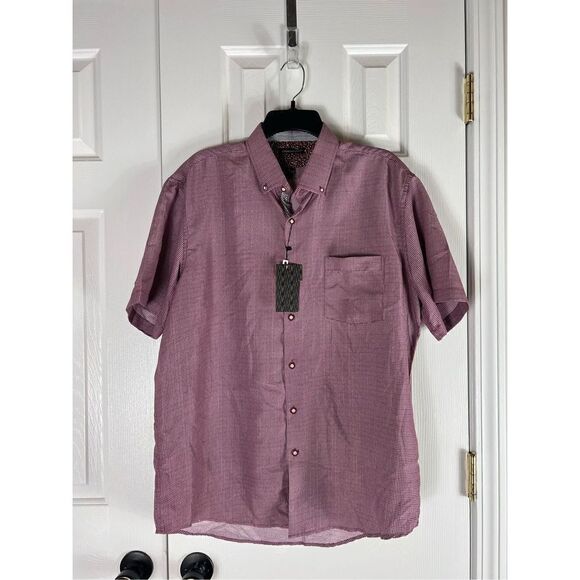 NWT Interaffair Mens Button Down Shirt Size L - Picture 1 of 4